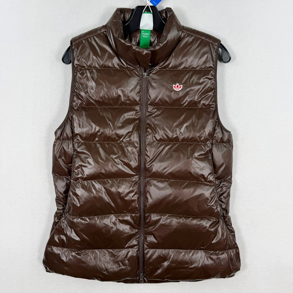 Adidas Golf Down Vest / Size XL Womens / Dark Brown W9869, New